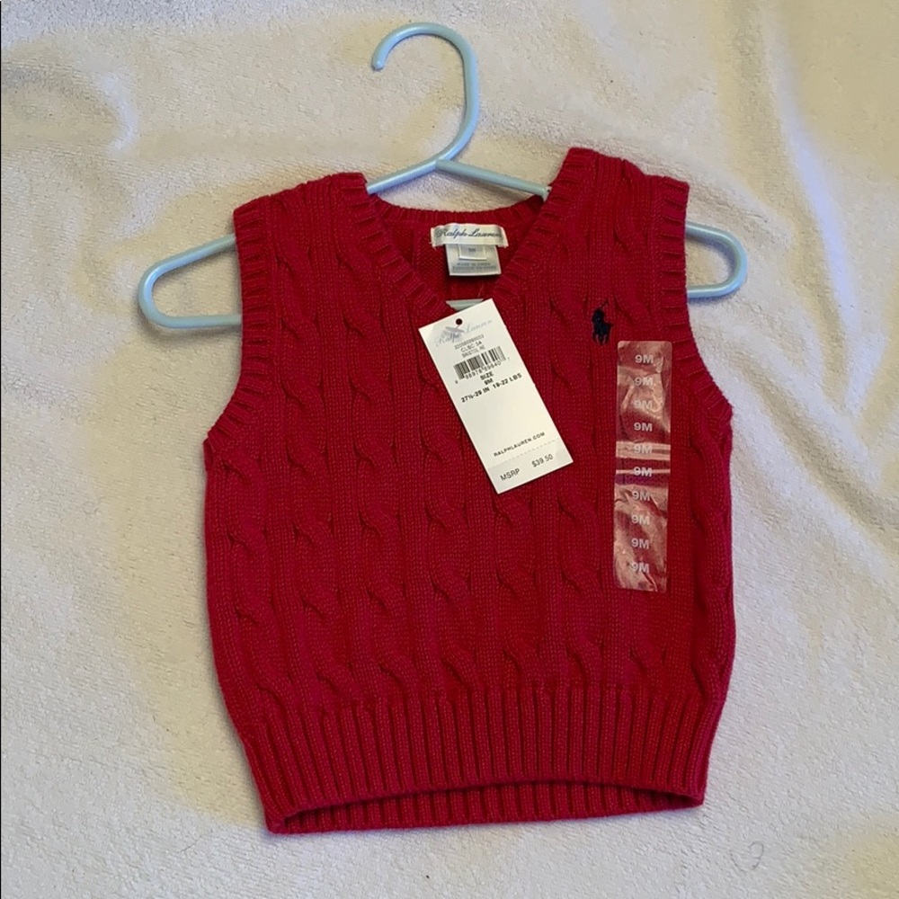 Baby Boy Cable knit sweater vest